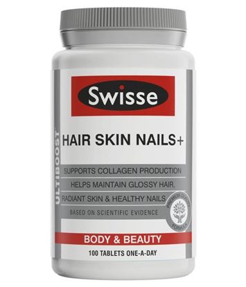 Picture of Swisse Ultiboost Hair Skin Nails+ 100 Tablets