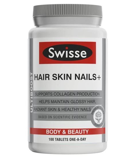 Picture of Swisse Ultiboost Hair Skin Nails+ 100 Tablets