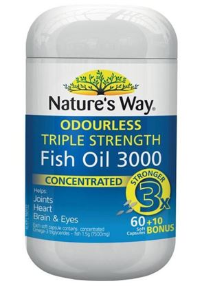 Picture of Nature's Way Advanced Omega Triple Strength Fish Oil 60 Capsules (10 Capsules bonus)