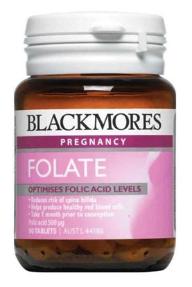 Picture of Blackmores Folate 500mcg 90 Tablets