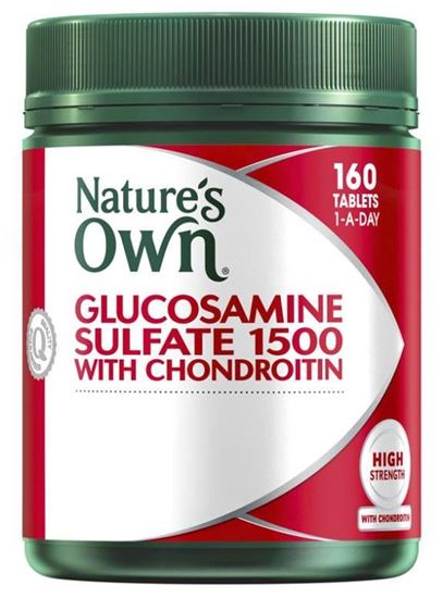 Picture of Nature's Own Glucosamine Sulfate 1500 With Chondroitin 160 Tablets
