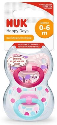 Picture of NUK Happy Days Silicone Soother 2 Pack