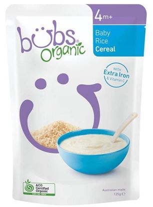 Picture of Bubs Organic Baby Cereal 125g (Mixed)