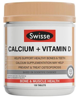 Picture of Swisse Ultiboost Calcium + Vitamin D 150 Tablets