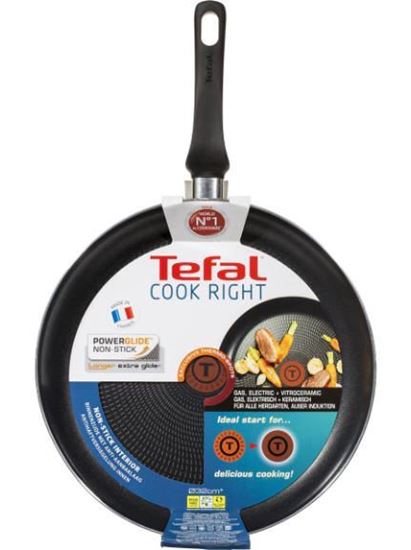 Picture of Tefal Cook Right Frypan Black 28cm