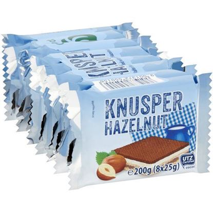 图片 Knusper Hazelnut 巧克力威化25g*8包装 (奥地利产)(200g)