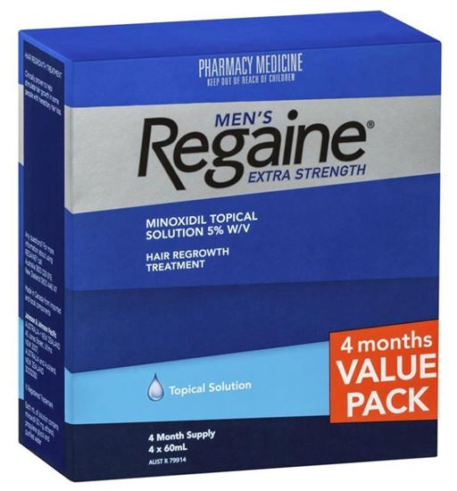 Picture of Regaine Men's Extra Strength Hair Regrowth Treatment 4 x 60ml