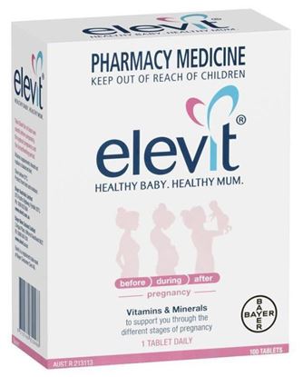 Picture of Elevit Pregnancy Multivitamin Tablets 100 Pack (100 Days)